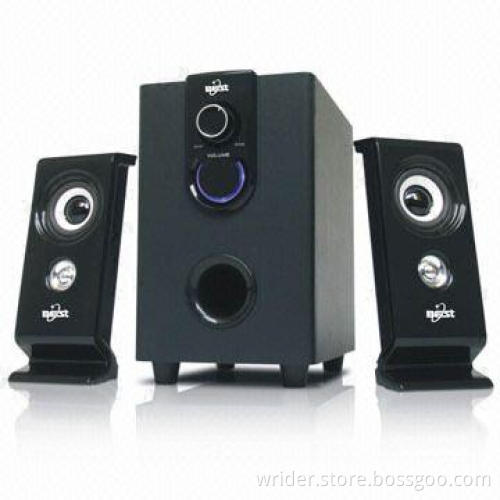 2.1CH Computer Multimedia Speakers with 10W and 2 x 1.5W Total Output Power